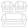 Комплект диван и 2 кресла