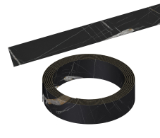 Аксессуары для кухни, Кромка пласт 2480*44 с/к Черный Тунис 3074