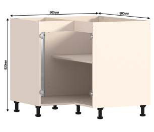 Регина РСУР/1-90 Шкаф-Стол угл равнст Песочный