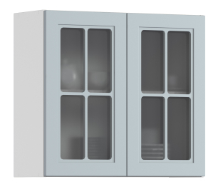 MODERN шкаф навесной со стеклом 2 дв 80х72 см