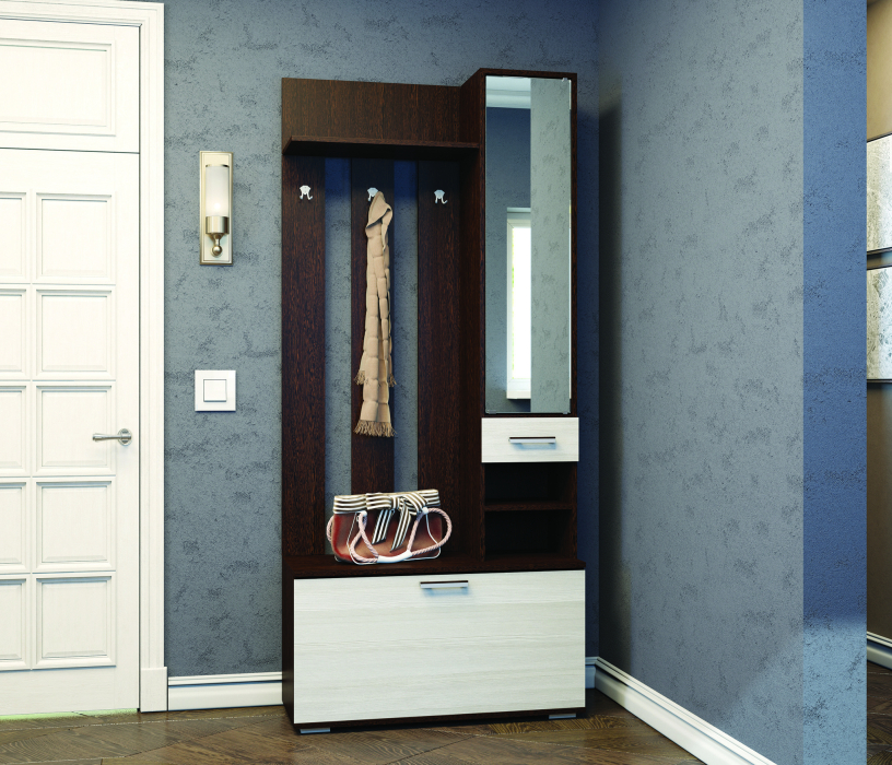 Прихожие, Прихожая Ника с зеркалом ЛДСП