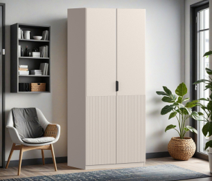 Шкаф двухдверный Макс 1000 мм, вариант №1 (ЛДСП/МДФ)
