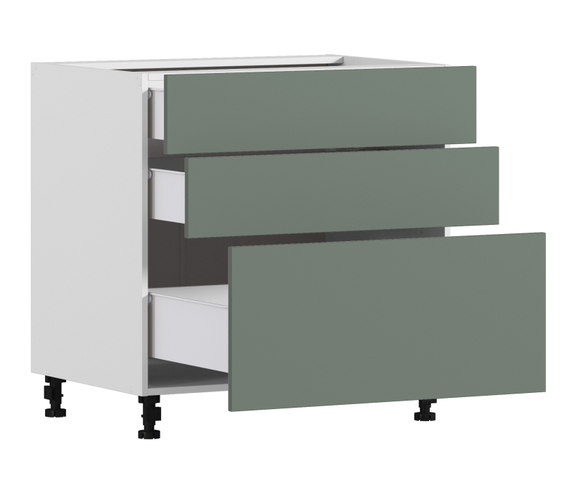 Напольные, Белла стол 3 ящ 80х82 см