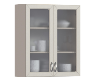 Сити шкаф навесной со стеклом 2 дв 80х92 см