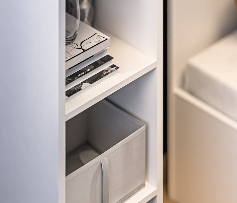 Стеллажи, Стеллаж Кито СБ-3240 Белый