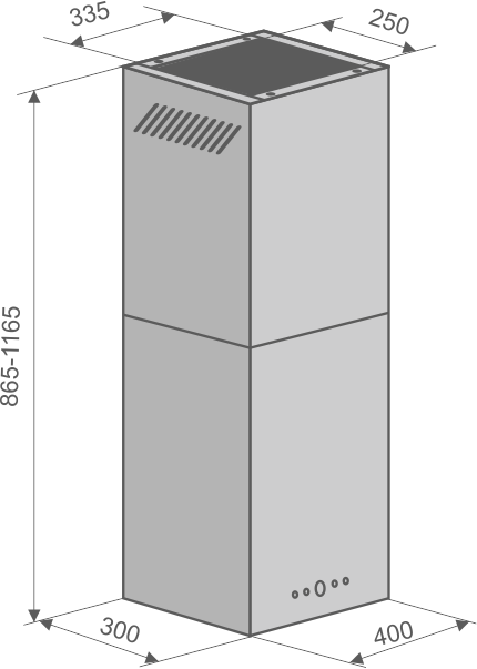 Вытяжки, Кухонная вытяжка Konigin Geometry Glass