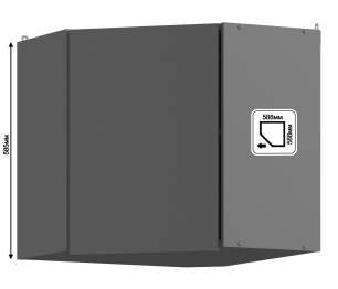 Леон шкаф навесной 1 дв 59х59 см