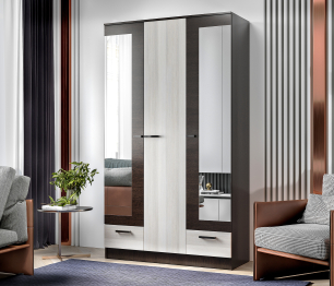 Распашной шкаф Адель 1,2м Венге-Лоредо