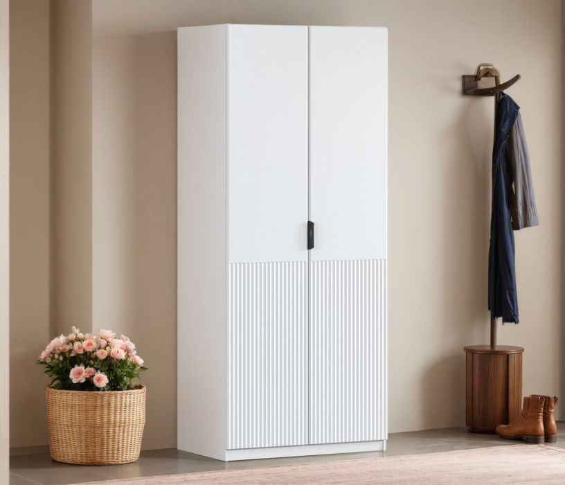 В спальню, Шкаф двухдверный Макс 1000 мм, вариант №2 (ЛДСП/МДФ)