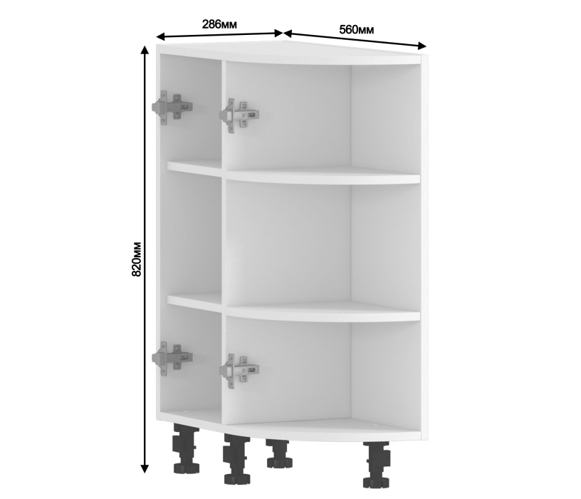 Корпус, Шкаф-Стол торцевой Регина РСТК-30 Белый