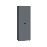 Для одежды, Шкаф Остин 13.224, серый графит, дуб золотой крафт