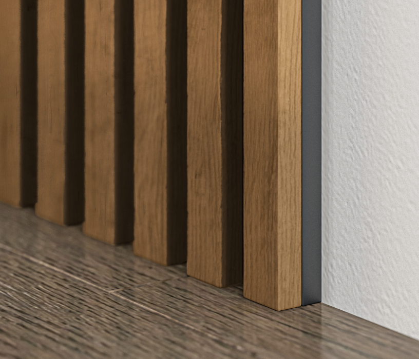 Декор для гостиной, Рейки декоративные интерьерные СБ-3425 Дуб Бунратти (6 шт)