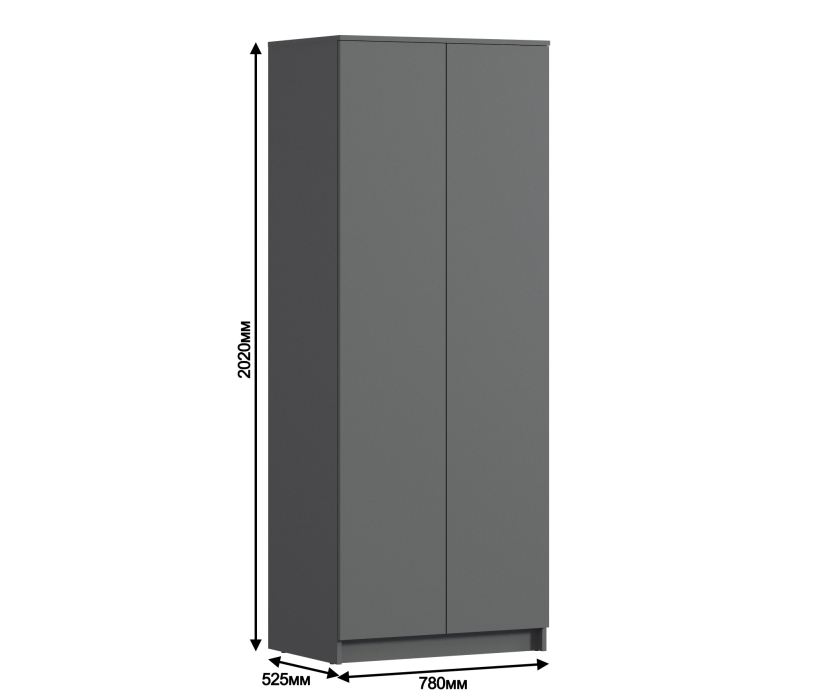 Шкафы распашные, Шкаф 2 дверный Леон СБ-3361