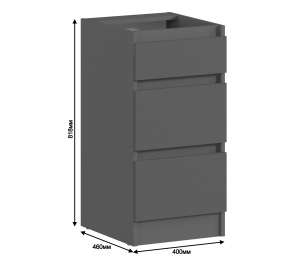 Леон стол 3 ящ 40х82 см