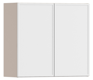 Квадро шкаф навесной 2 дв 80х72 см