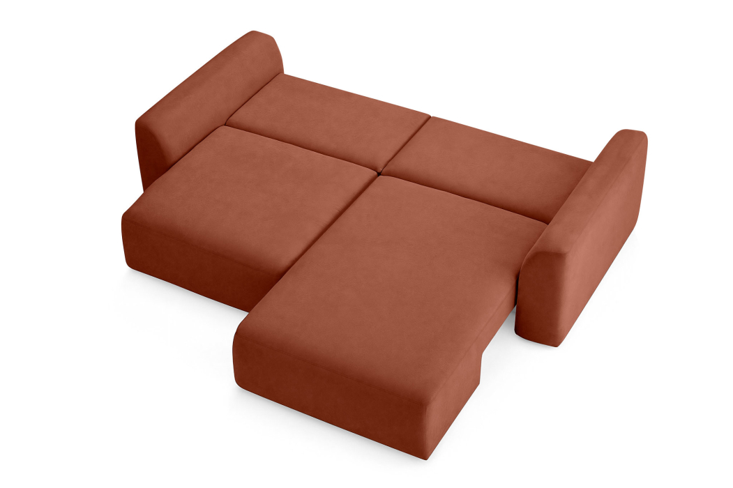 Диваны угловые в гостиную, Диван угловой Спейс, Велюр