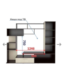 ЛДСП Гостиная ПЕКИН Ясень Шимо