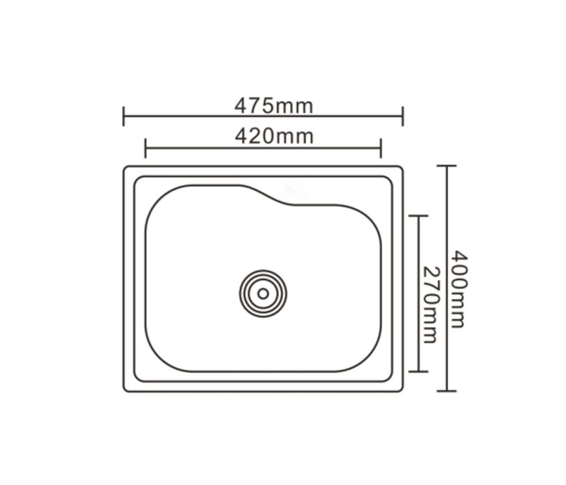 Кухонные мойки, Врезная мойка Emar 4740 Polish