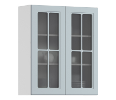 Навесные, MODERN шкаф навесной со стеклом 2 дв 80х92 см
