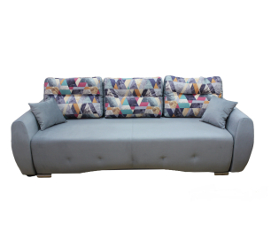 Прямой диван Джулиан с подлокотниками, велюр