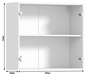 Регина корпус для шкафа навесного 2 дв 80х72 см