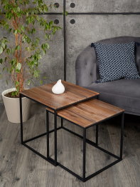 Комплект из двух квадратных журнальных столиков М002.0А52