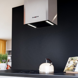 Кухонная вытяжка Konigin Geometry Inox/Black Glass