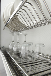 Сушка для посуды двухуровневая с поддоном 800 мм