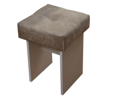 , Табурет к А-26 белый/велюр бежевый (к-т 2 шт.)