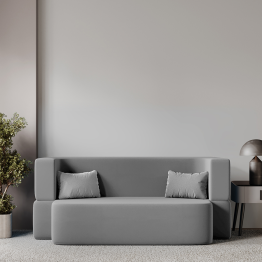 Бескаркасный диван-кровать "Дадли ЛАЙТ" 1950*1050мм. велюр