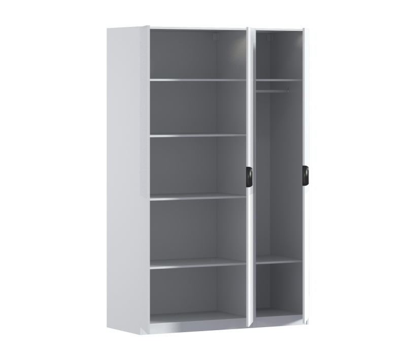 Для одежды, Шкаф трехдверный Макс 1500 мм, вариант №3 (ЛДСП/МДФ)