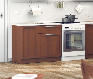 Кухонный гарнитур Ангелина Комфорт Орех Итальянский 2 м
