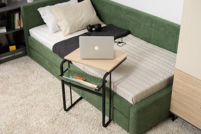 Стол журнальный Марвэл 12.122, плэйн, мосс, черный