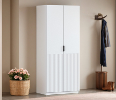 В спальню, Шкаф двухдверный Макс 1000 мм, вариант №3 (ЛДСП/МДФ)