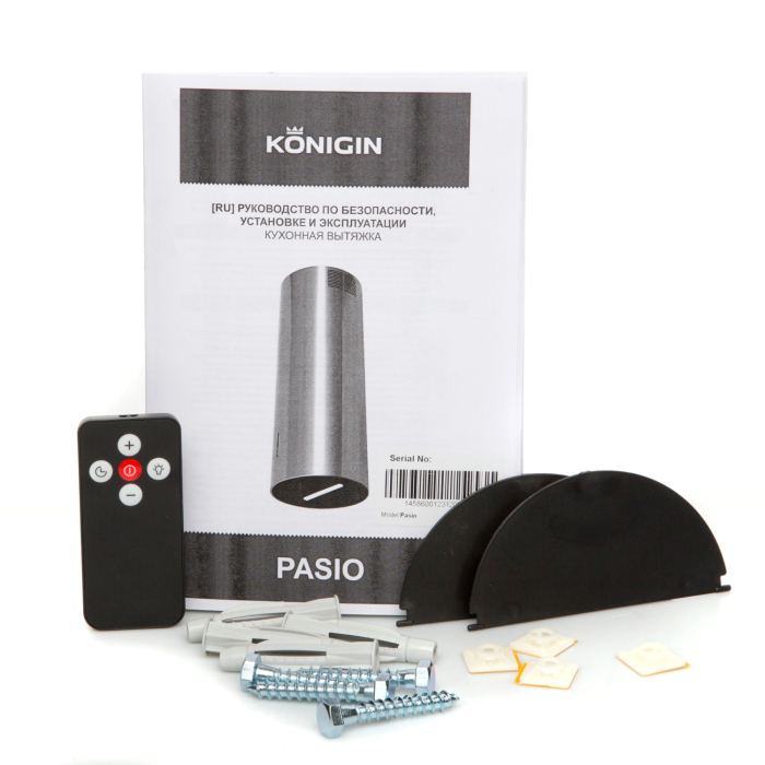 Вытяжки, Кухонная вытяжка Konigin Pasio Gold/Black Glass 31