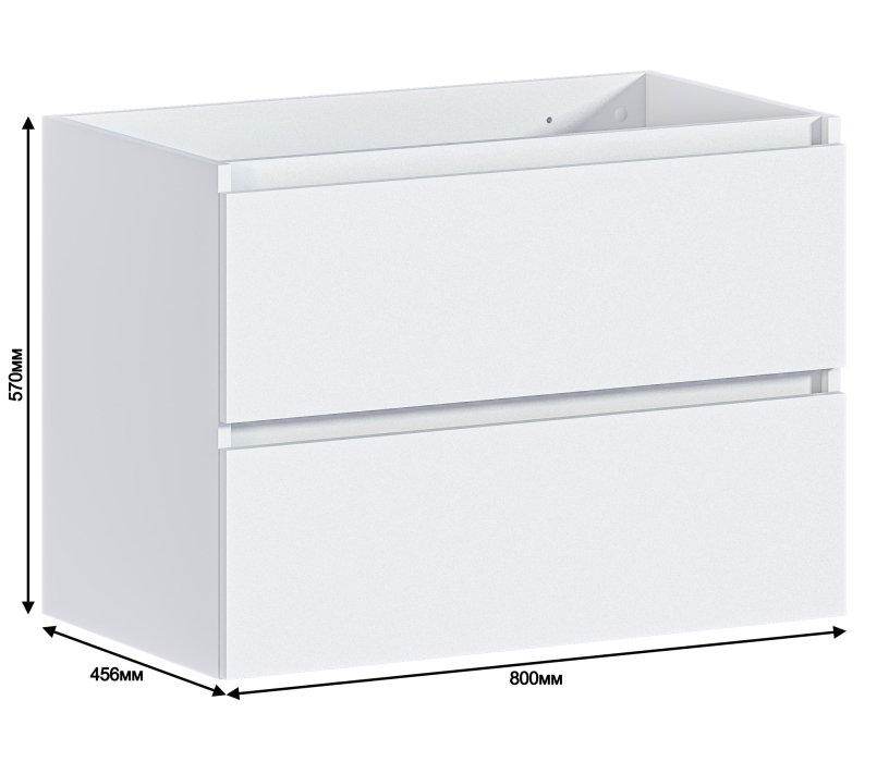 Тумбы в ванную комнату, Тумба Люкс СБ-3157 Белый
