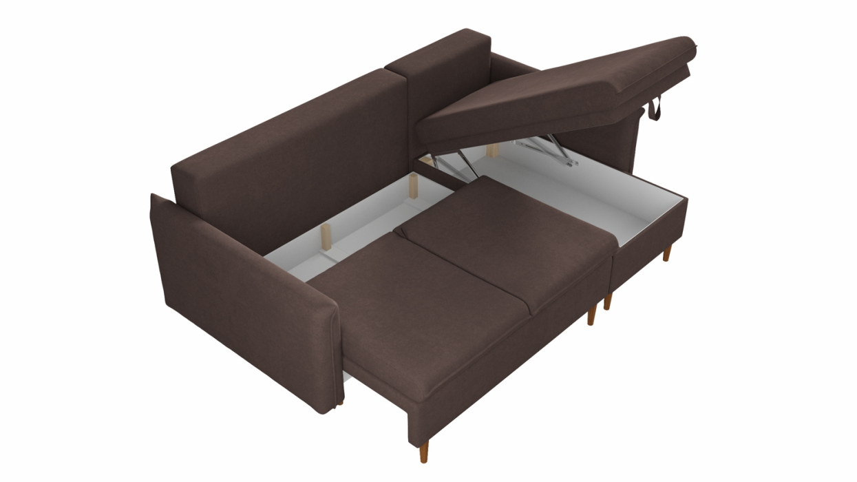 Диваны угловые в гостиную, Угловой диван АМиКо 2, вельвет