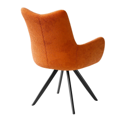 Стул 351 поворотный BL07 терракотовый, ножки черные