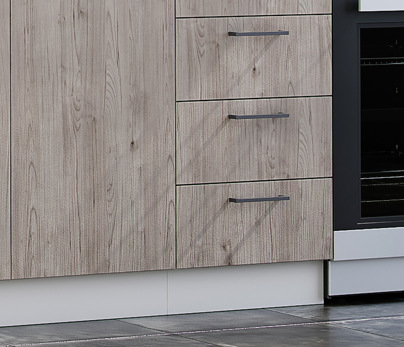 Кухни, Кухня Астра 2,0 м Графит софт/Дуб галиано МДФ