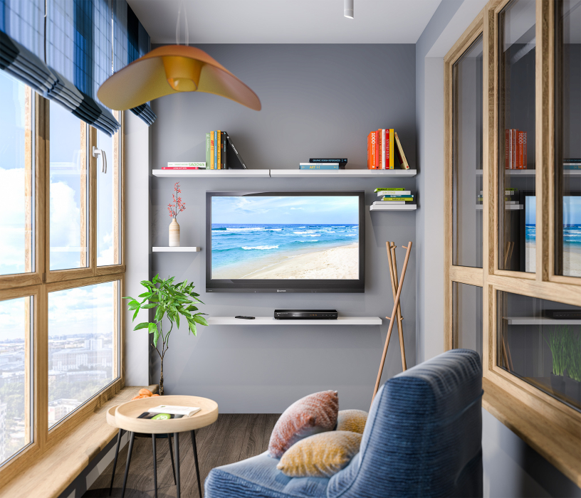 Настенные полки, Полка Дионис СБ-2363/1 Белый